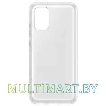 Чехол Samsung Soft Clear Cover для Galaxy A02s (белый) картинка 2